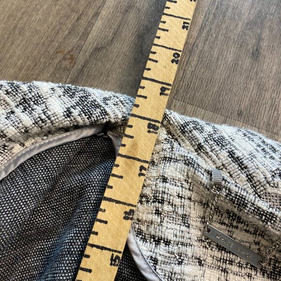 White House Black Market Tweed Knit Cardigan Oversized Collar Size XXS - Picture 5 of 6